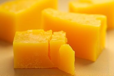 Blocks of natural beeswax